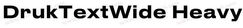DrukTextWide Heavy字体转换